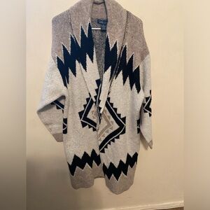 Geometric Patterned Cardigan